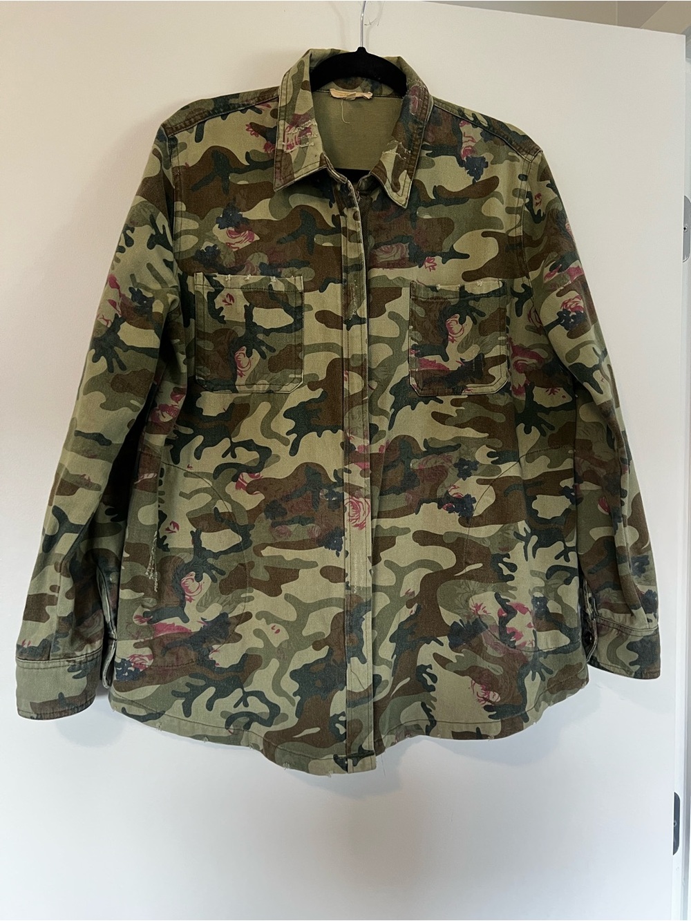 Floral Camo Zip Jacket